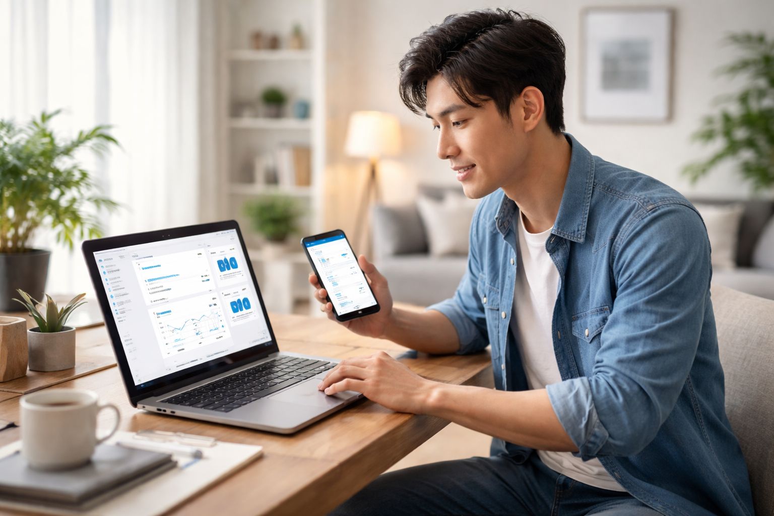 Thông báo thông minh, tải nhanh và quản lý tài khoản thuận tiện